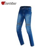 Men Jeans Motocross Pants 4 Protector Pad Winter Warm Windproof